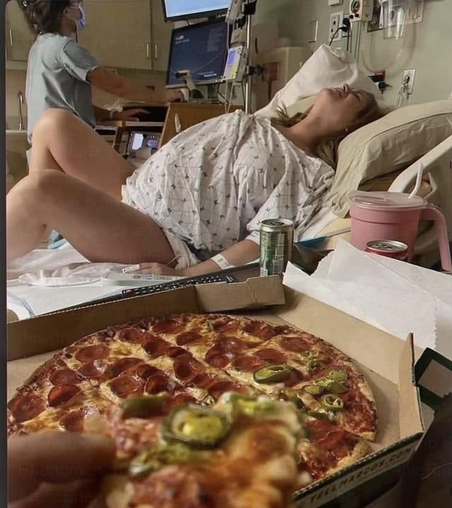 Had to order a pizza because SOMEONE didn’t feel like cooking.